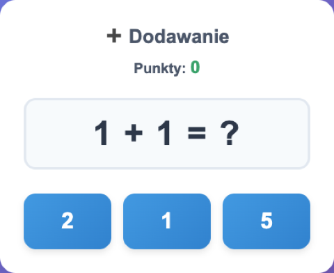 Dodawanie - zrzut ekranu